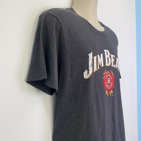 Jim Beam - Vintage Jim Beam Gray Shirt With Jim Beam Logo Size XL - Picture 4 of 8
